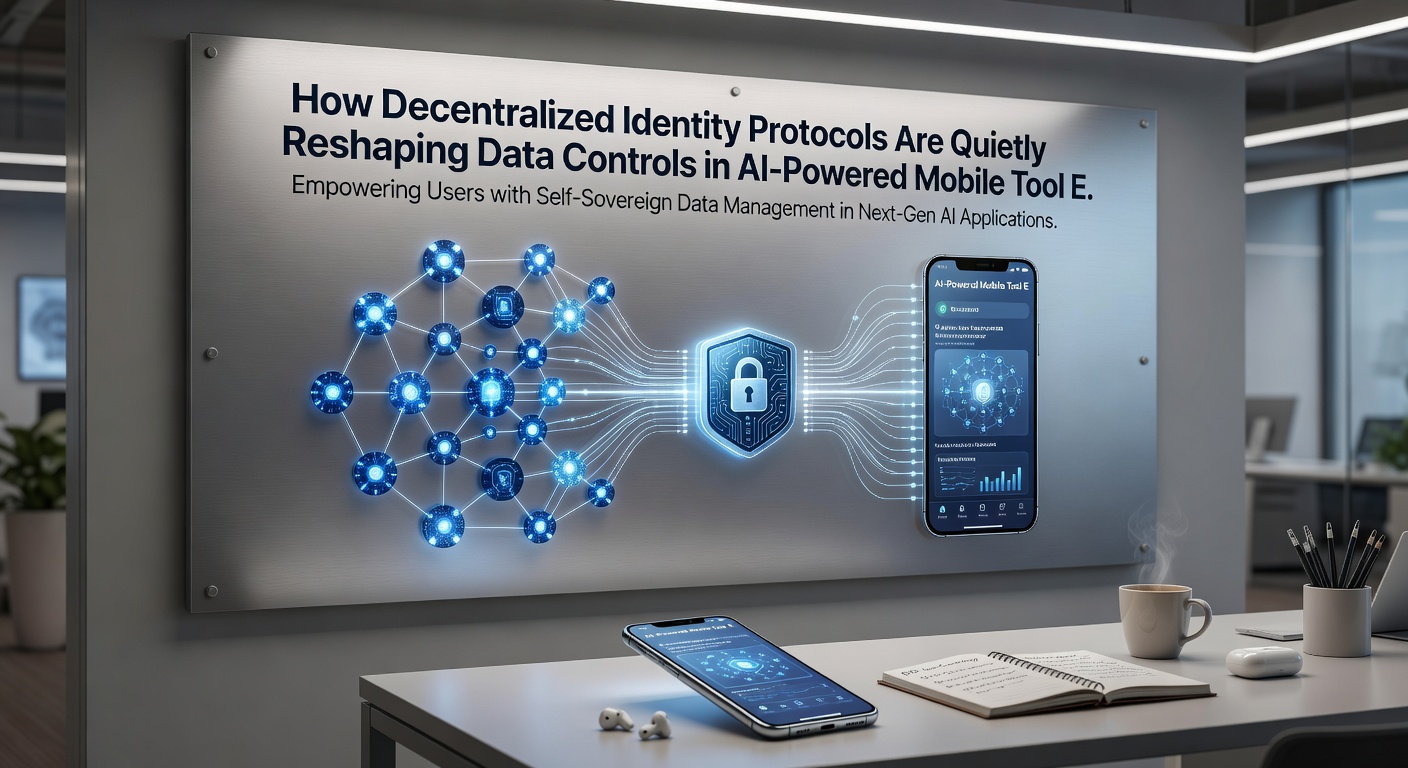Mobile AI tools applying decentralized identity controls during data processing