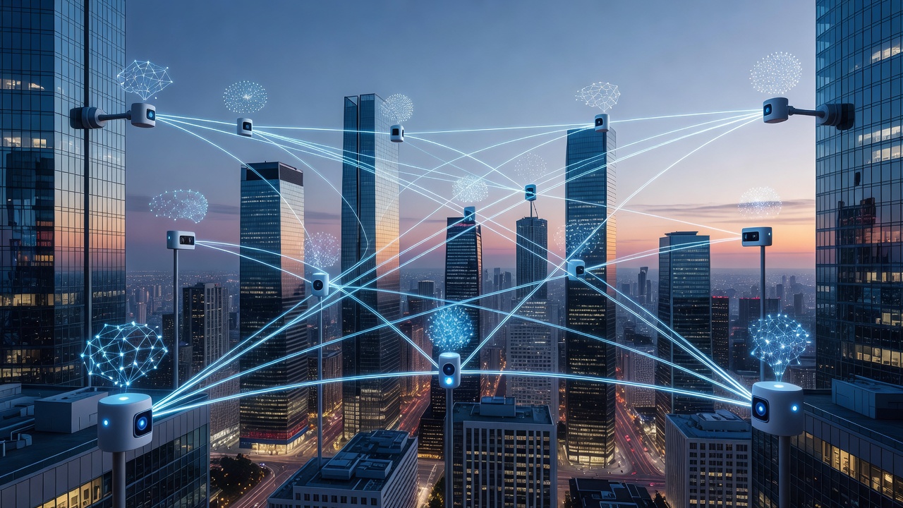 Smart city sensors connected through mesh network topology for decentralized data processing