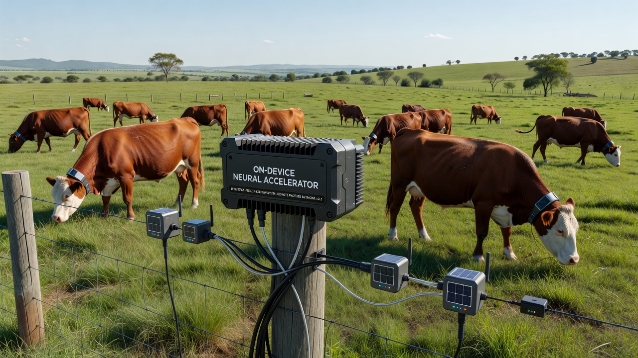 Mesh network nodes coordinating health alerts across open pasture without central servers